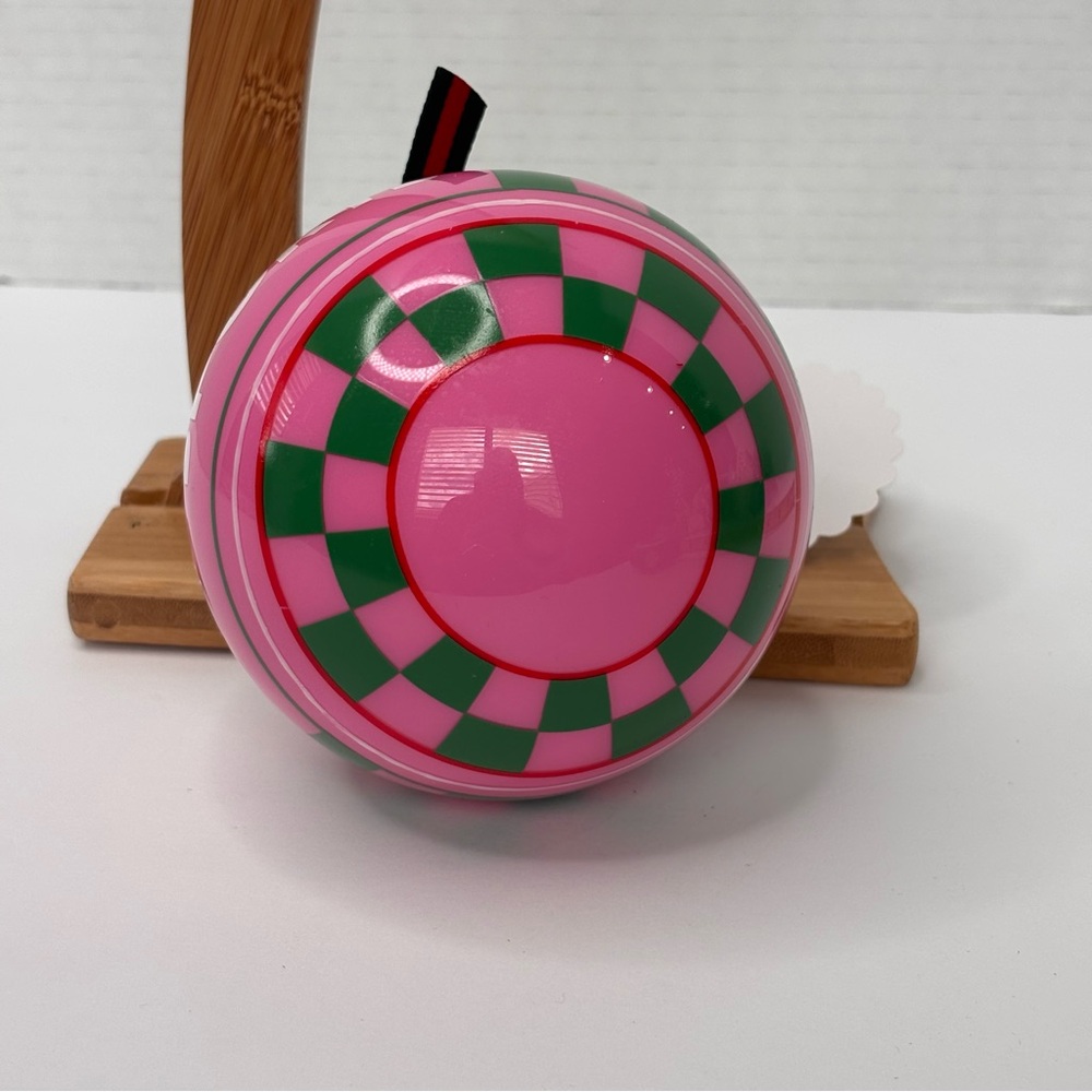 Anthropologie Go Sports Glass Ornament “Go Sports” NWT 4” Pink & Green - Picture 7 of 8